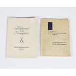 2 Meissen-Figuren-Kataloge 1919-1938.