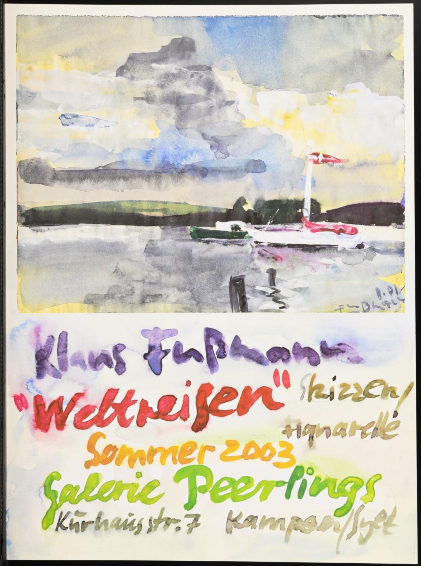 FUßMANN, Klaus  (*1938 Velbert). 4 Ausstellungsplakate Klaus Fußmann. - Bild 3 aus 4