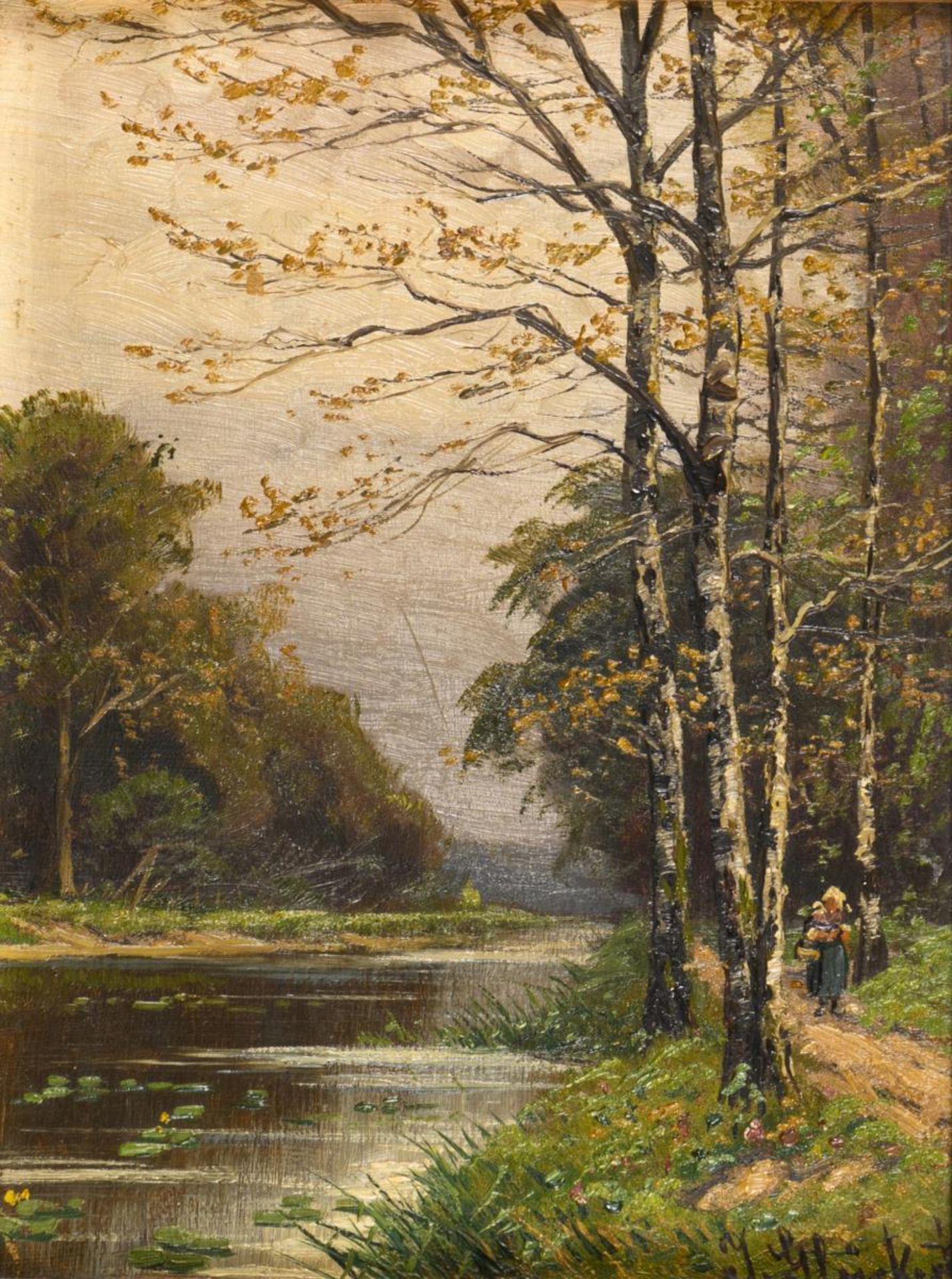 GLÜCKERT, Johannes (1868 Mainz - um 1921). Zwei kleine Landschaften. - Bild 4 aus 7