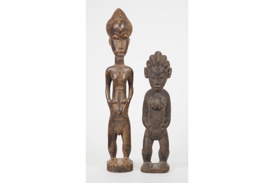 Two ancestor figures, West Africa, probably early 20th century. - Image 2 of 4