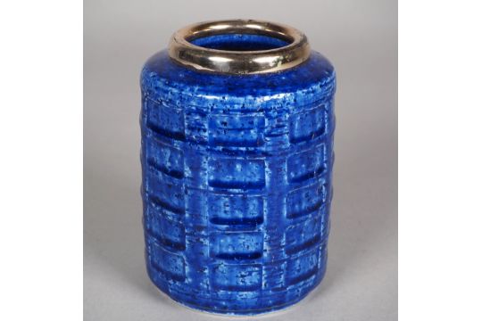 Blue ceramic vase by Palshus, Denmark 1960s - Annelise and Per Linnemann-Schmidt - Image 2 of 3