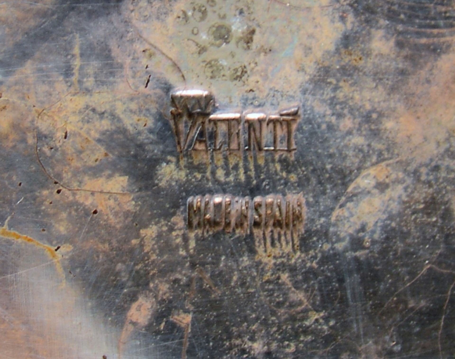 Valenti/Spanien, Teekanne, versilbert; Höhe 20 cm - Bild 2 aus 2