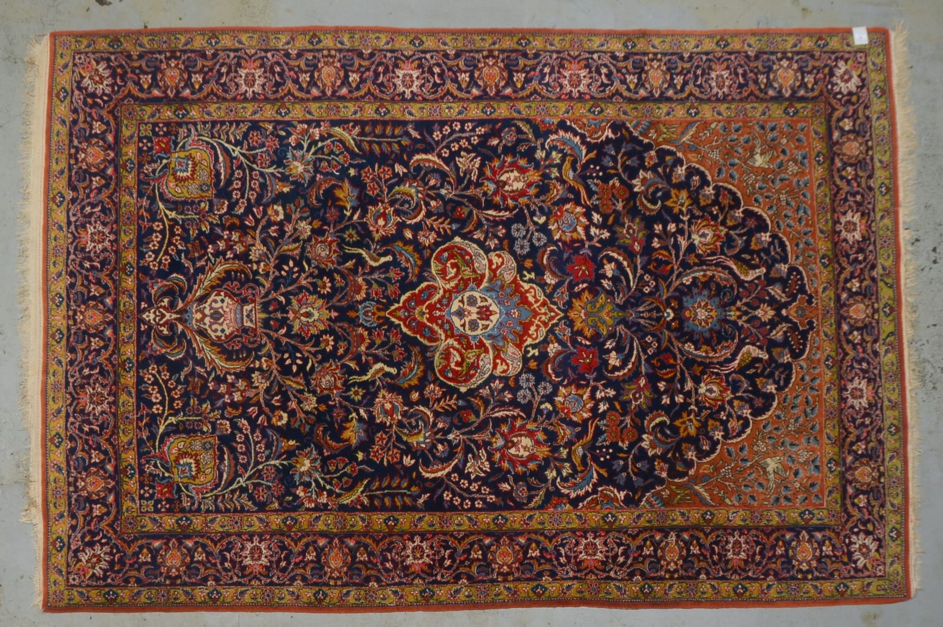 Ghom-Orientteppich, feste mittelfeine Kn., gleichm. Flor - guter Zust.; Ma&szlig;e 305 x 205 cm