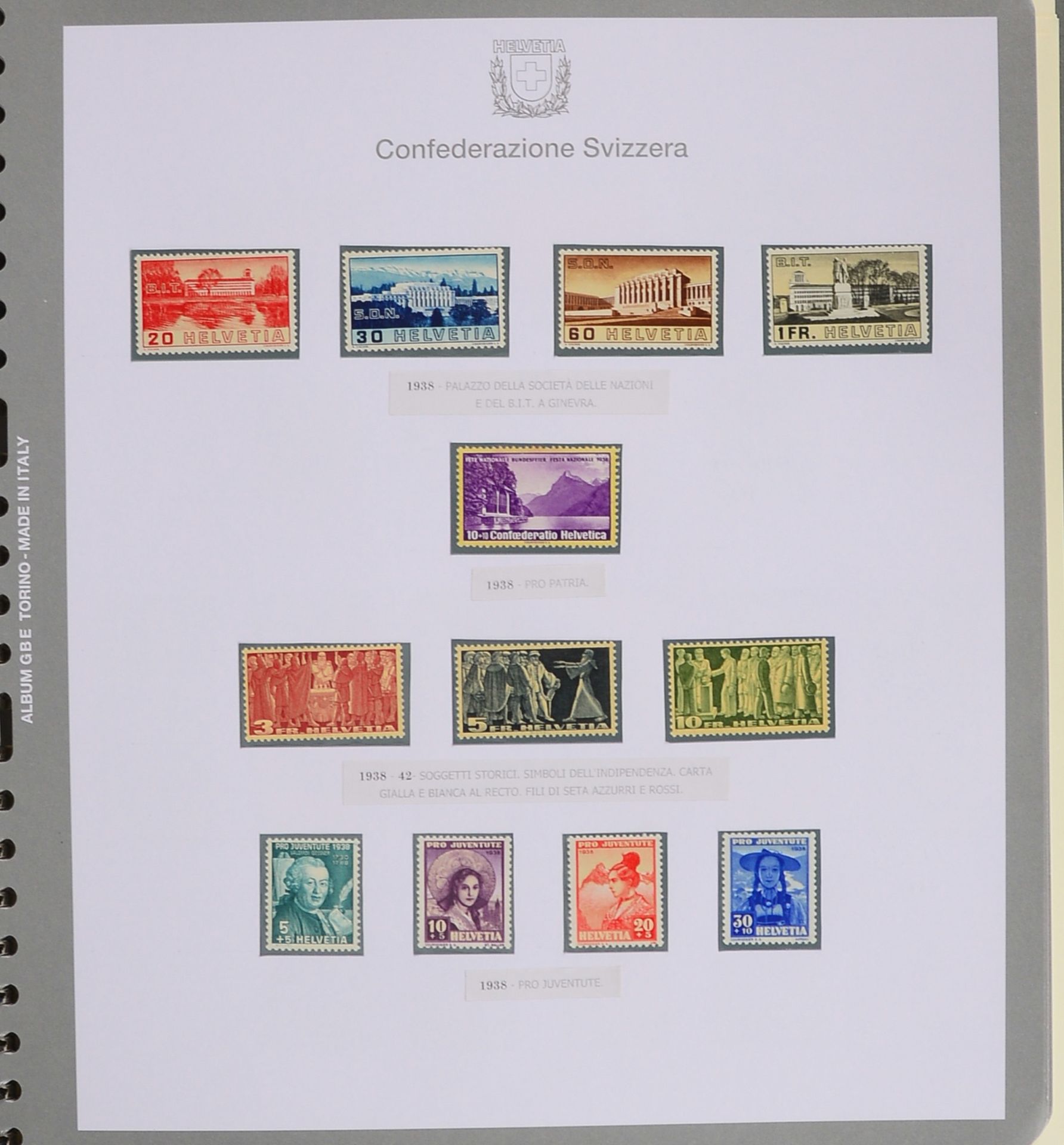 Briefmarken, 'Schweiz', 1918 - 1948: mit 'Block 2', '3', '4' - postfrisch; dazu 11x Lindner-Blätter - Bild 3 aus 3