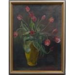 Bötjer, Sophie, 'Tulpen in Vase', Öl/Lw, unten re. sign.; Bildmaße 80 x 59 cm