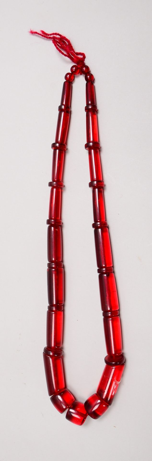 Halskette (Indien), Bakelit-Glieder/verlaufend; Länge 80 cm