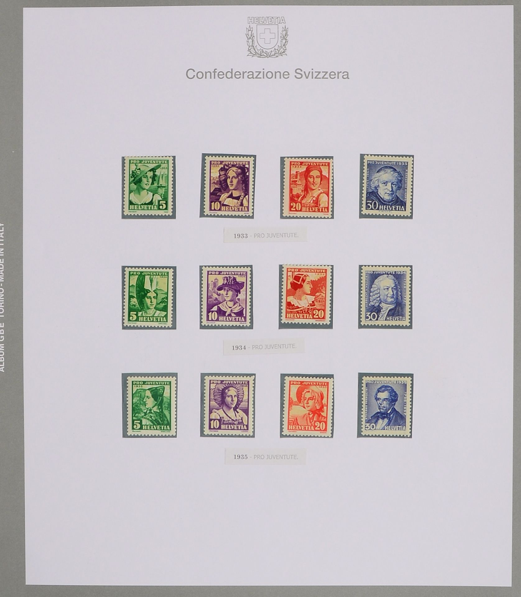 Briefmarken, 'Schweiz', 1918 - 1948: mit 'Block 2', '3', '4' - postfrisch; dazu 11x Lindner-Blätter - Bild 2 aus 3