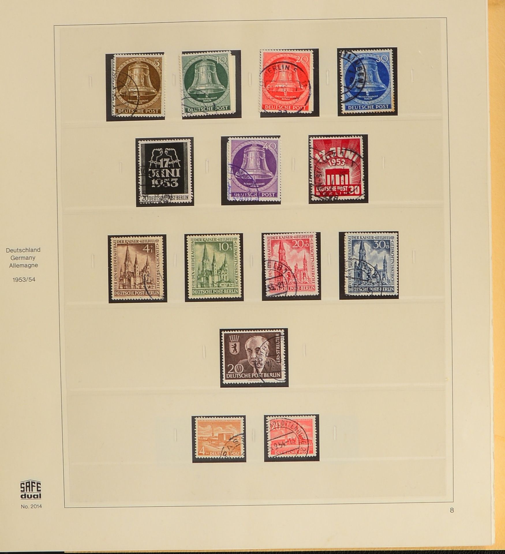 Briefmarken, 'Berlin', 1948 - 1974: gest., im Falzlos-Vordruckalbum (Michel ca. EUR 3.200,-) - Bild 3 aus 3