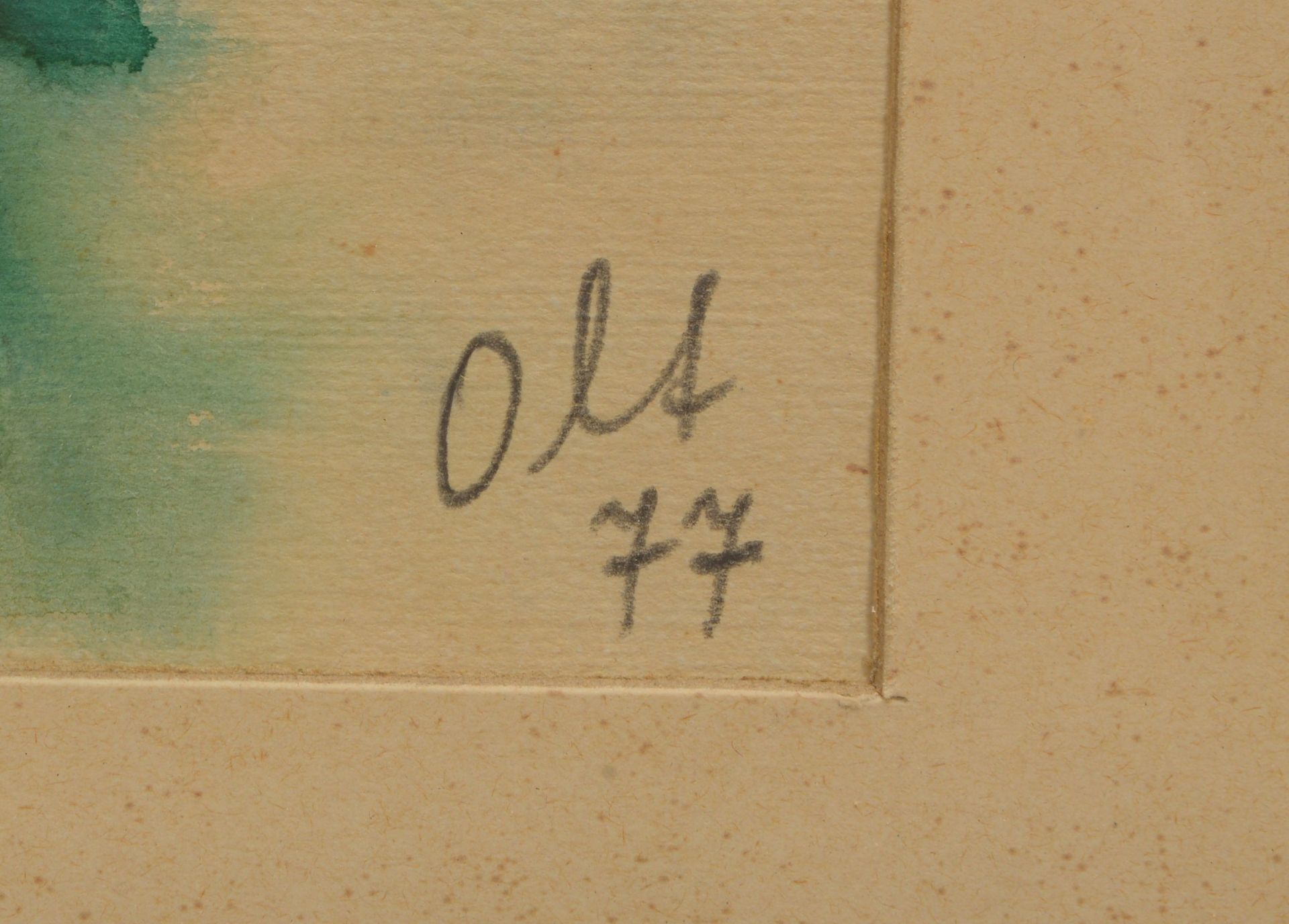 Oltmanns, Willy, &#039;Clematis&#039;, Aquarell, signiert und datiert (19)&#039;77&#039;, hinter Gla - Image 2 of 2