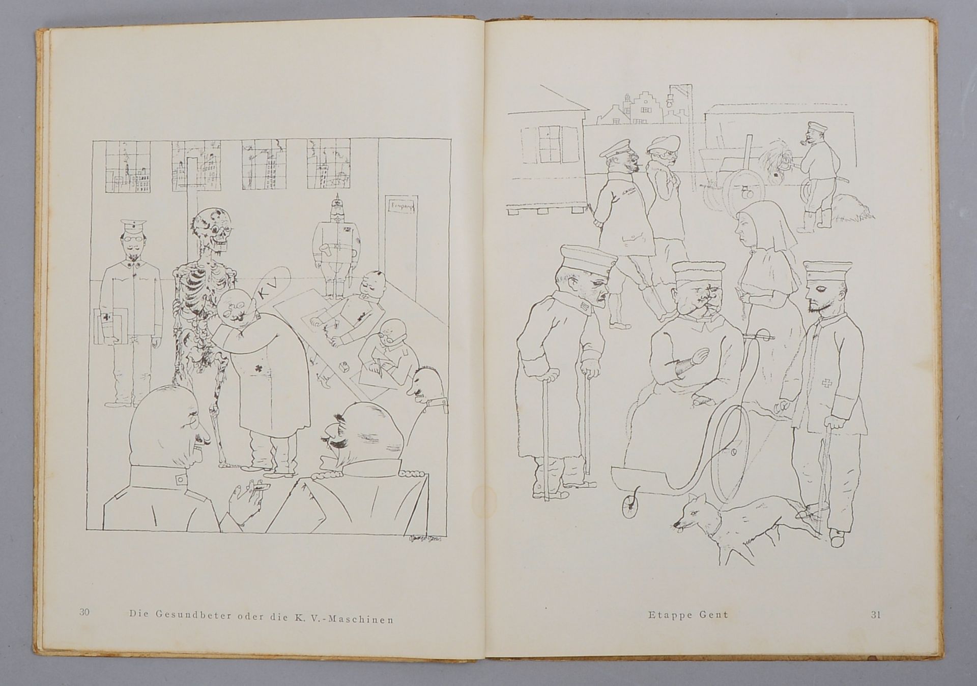 Grosz, George, &#039;Das Gesicht der Herrschenden Klasse&#039;, mit 57 Zeichnungen - Image 4 of 4