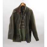 Barbour, Wachsjacke; Größe 'C50'/127 cm - getragener Zust. (mit Gebrauchsspuren)