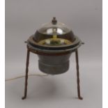 Schiffskompass (C. Plath/HH), auf Eisengestell, mit Beleuchtung; H&ouml;he 45 cm, &Oslash; 30 cm