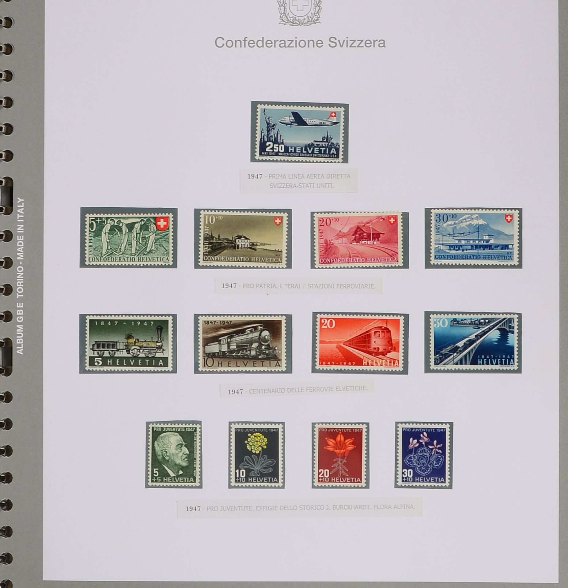 Briefmarken, 'Schweiz', 1918 - 1948: mit 'Block 2', '3', '4' - postfrisch; dazu 11x Lindner-Blätter