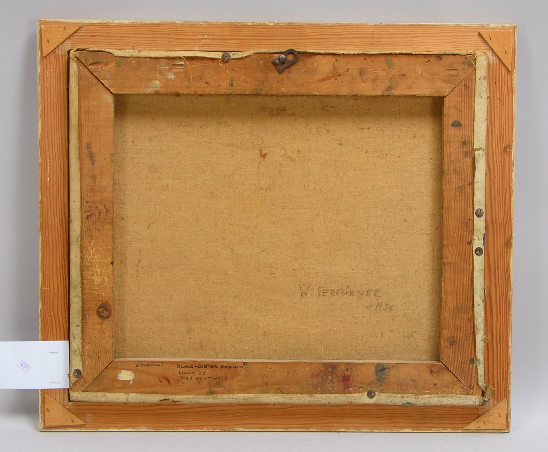 Sertürner, Wernhera, 'Stadtansicht', Öl/Lw, verso sign.; Rahmenmaße 47 x 55 cm - Bild 2 aus 2