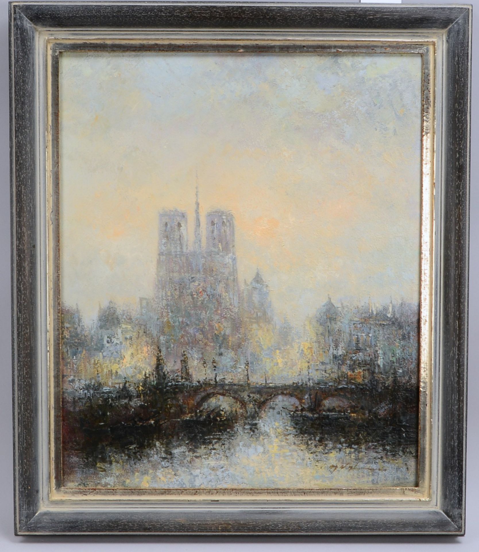 Nyland, Gerard, 'Notre-Dame in Paris', Öl/Lw, unten rechts sign.; Maße 60 x 50 cm