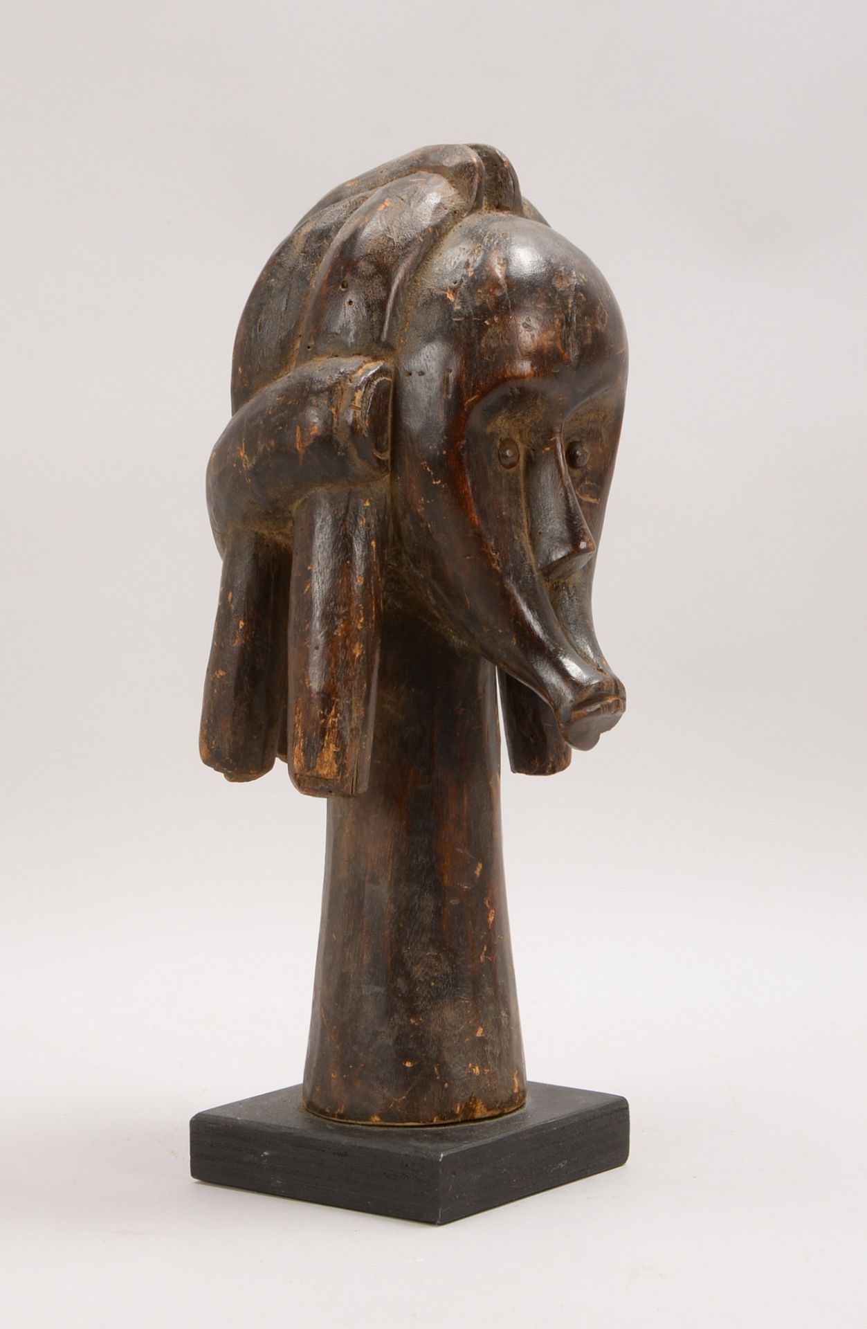 Reliquiarskulptur/Schutz f. Reliquienbehältnis, 'Kopf', Höhe Figur 41 cm