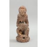 Steinfigur (Kissi/Sierra Leone), alt; Höhe 20 cm (Bein links mit kl. Fehlstelle)