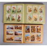 Liebig-Sammelbilder (um 1900), farbig lithogr./versch. Themen - über 700/2x Alben 