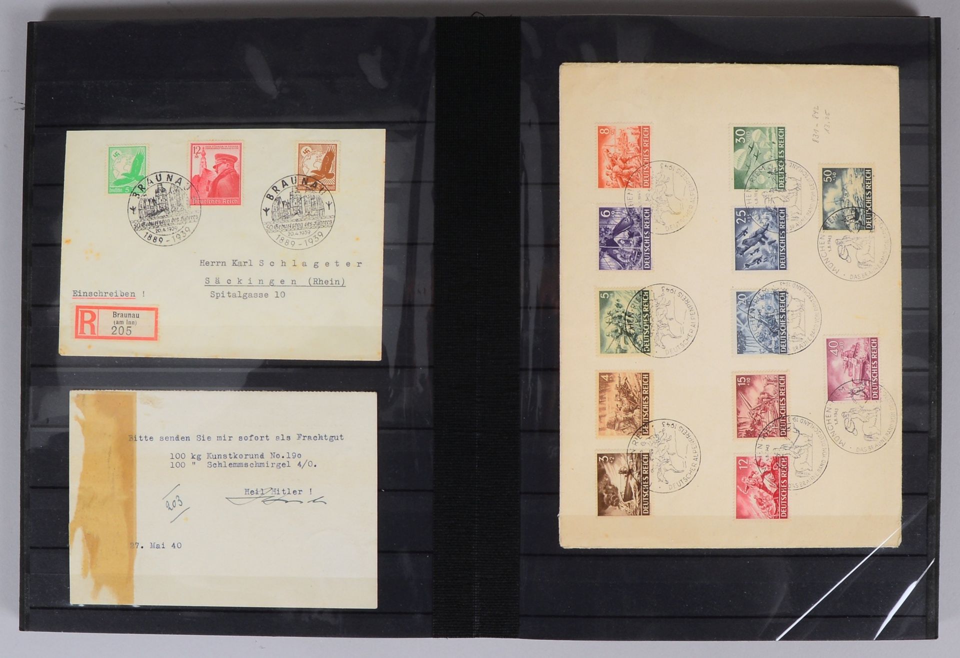 Briefmarken, 'Deutschland', 1849 - ca. 1943: 'Altdt. Staaten', Korrespondenzen, u.a. - Bild 2 aus 3