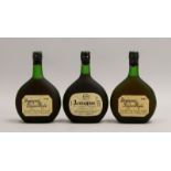 Sammler-Armagnac, 3 Fl.: Armagnac Nogard, Jg. 1934, Jg. 1942, und Jg. 1963