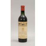 1 Fl. Ch&acirc;teau Mouton Rothschild, 1957, &#039;Upper Mid Shoulder&#039; - Kapsel geschl.