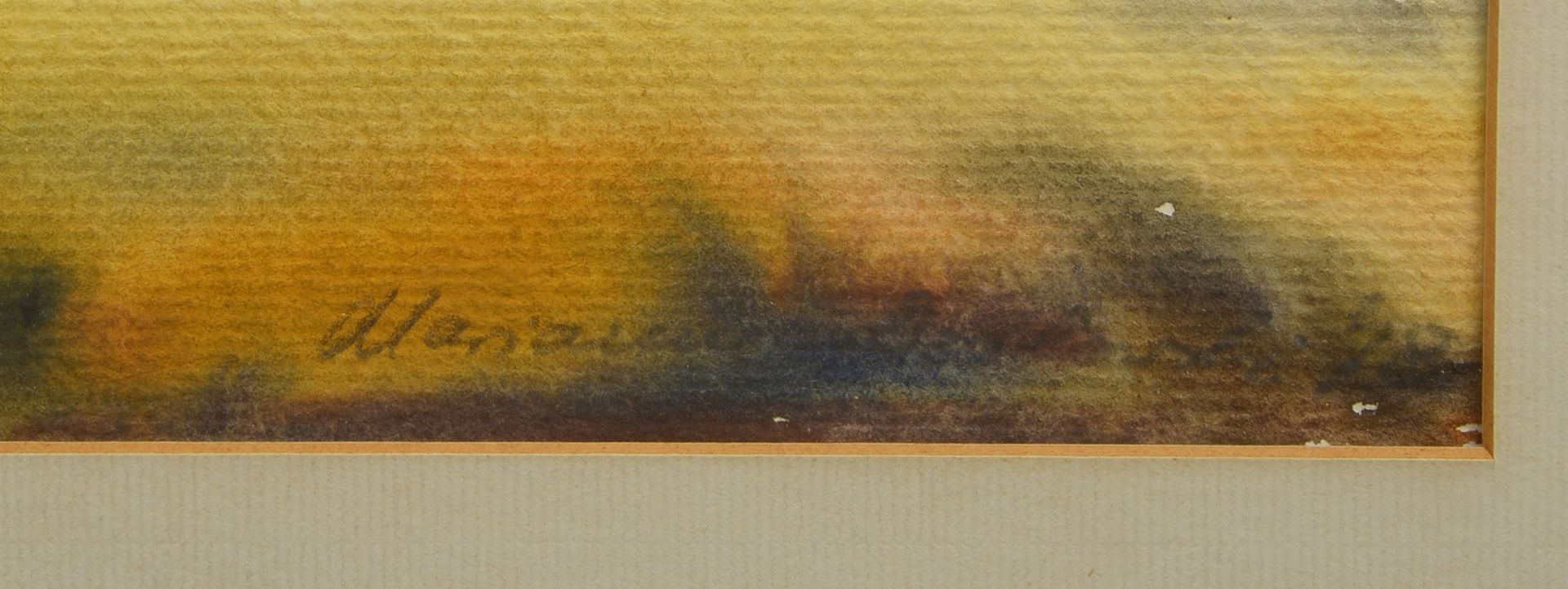 Dzikowski, Marianne, &#039;Weite Landschaft&#039;, Aquarell, sign., hinter Glas ger. - Image 2 of 2