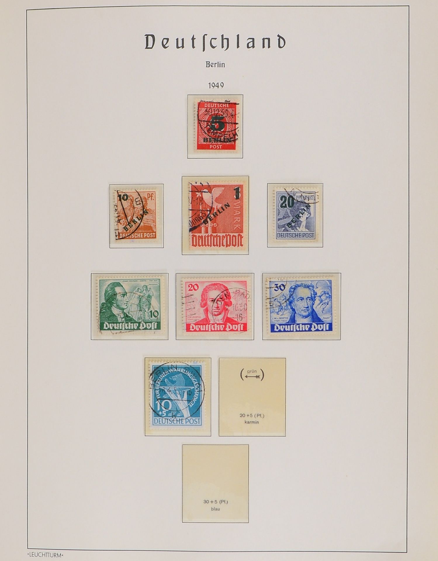 Briefmarken, &#039;Berlin&#039;, 1948 - 1990: gest. Erhaltung, im Falzlos-Vordruck-Album - Image 3 of 3