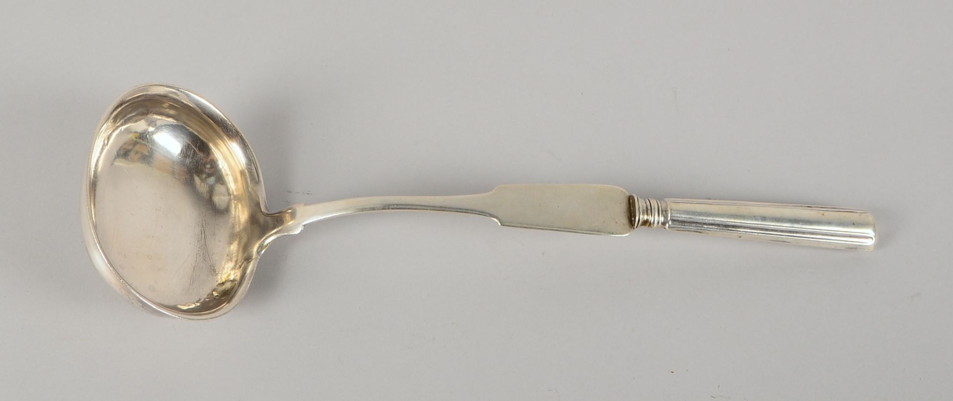 Schöpfkelle (Brenneger/Bremen, punz. 'Bremer Schlüssel'), Silber; Gew. 152 g