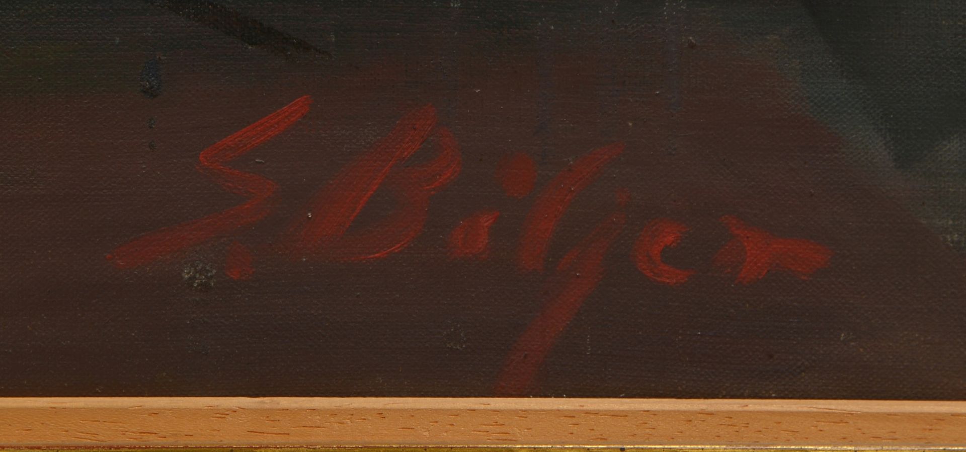 Bötjer, Sophie, 'Tulpen in Vase', Öl/Lw, unten re. sign.; Bildmaße 80 x 59 cm - Bild 2 aus 3