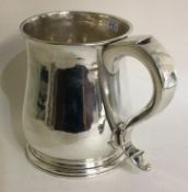 PLYMOUTH: An extremely rare Provincial baluster shaped silver mug of plain form.