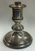 A Christofle silver plated table lamp.