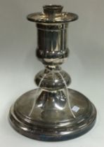 A Christofle silver plated table lamp.