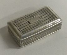 A good Georgian silver hinged top vinaigrette with pierced interior to reeded sides.