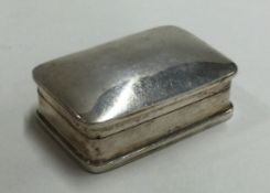 A plain Sterling silver hinged pill box. Marked to base.