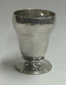 OMAR RAMSDEN: A silver goblet. London 1922. Signed to base.