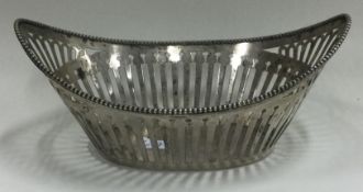 A 19th Century Dutch silver pierced basket.