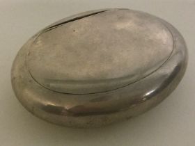 A 19th Century silver squeeze-sided box.