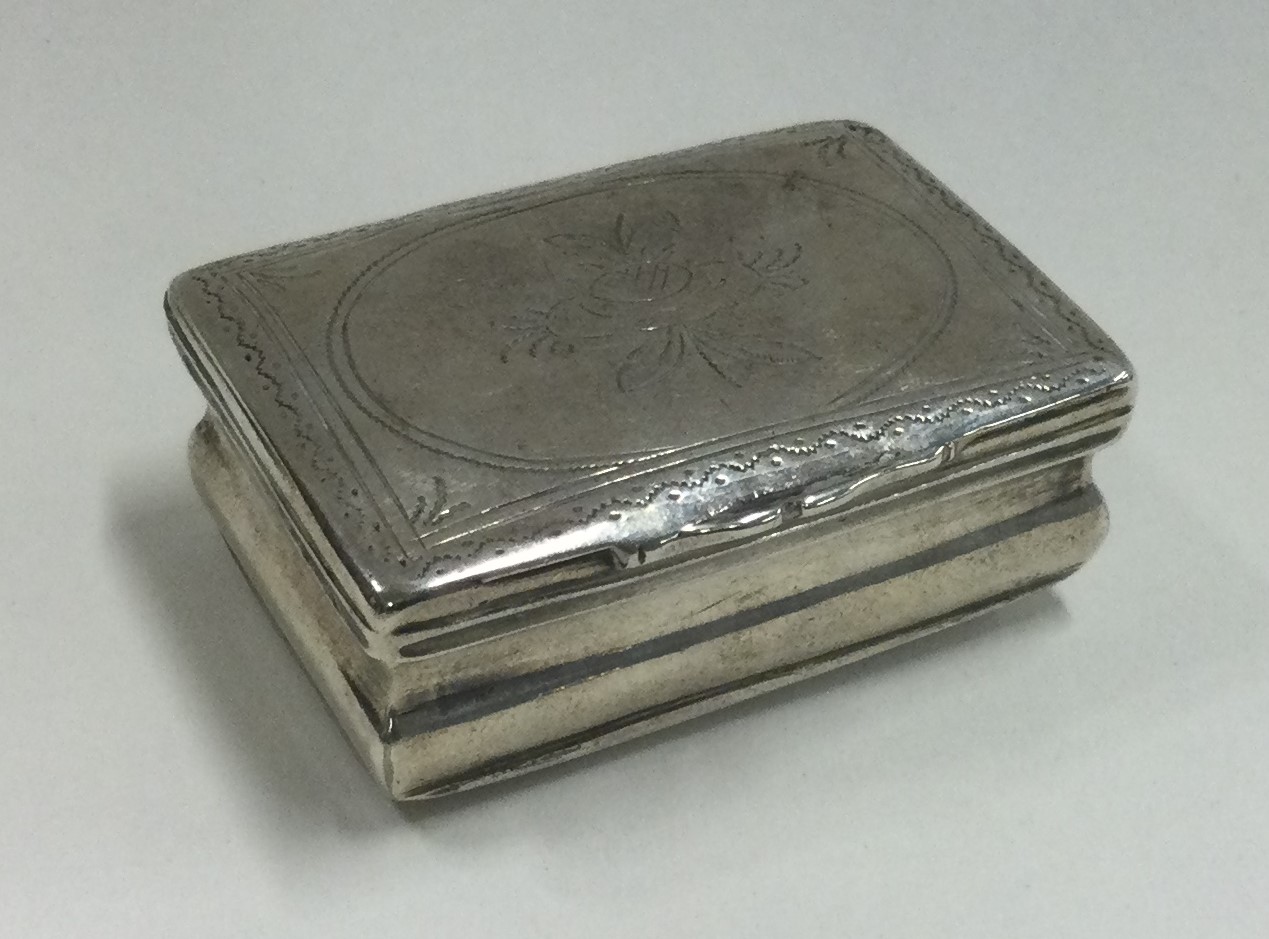 AUGSBURG: An early German silver hinged box.