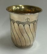 A Judaica English silver goblet. Sheffield 1901.
