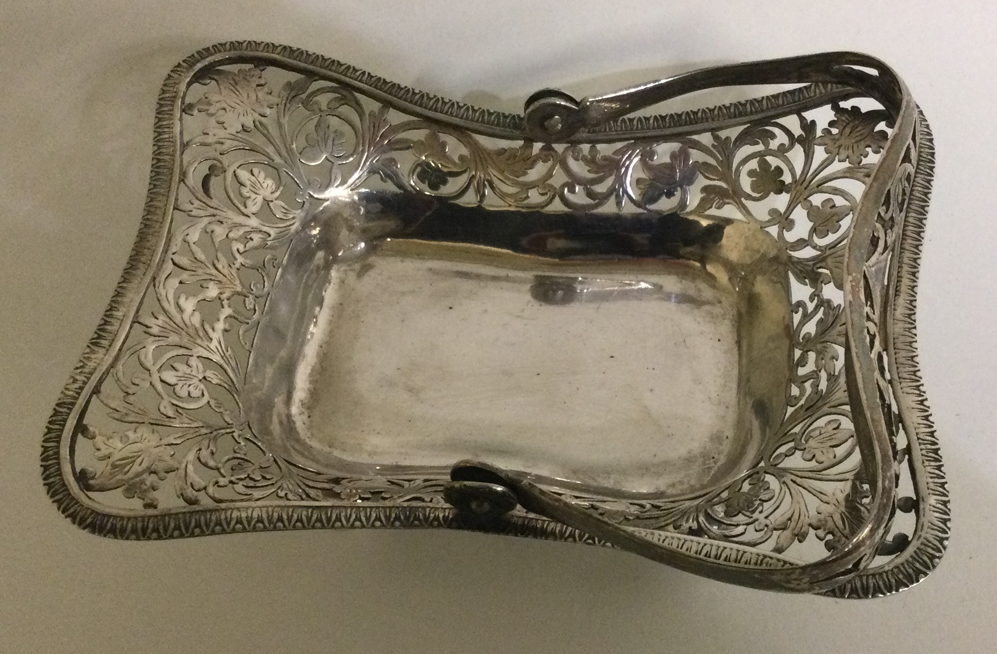 A Continental silver pierced basket. - Image 2 of 3
