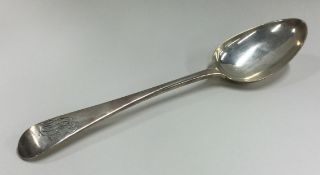HESTER BATEMAN: A silver table spoon. London 1782.