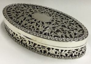 CHESTER: An Edwardian silver pierced jewellery box. 1912. By George Nathan & Ridley Hayes.