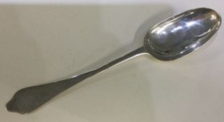A Queen Anne silver Hanoverian pattern dog nose spoon.