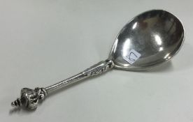 An Antique silver figural spoon.
