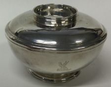 A fine early 18th Century George I Britannia Standard silver sugar bowl and cover.