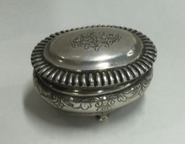 A Continental 18th Century silver box.