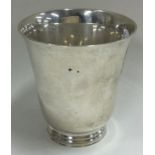A heavy Sterling silver beaker. Marked to base.