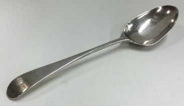 HESTER BATEMAN: A Georgian silver serving spoon.