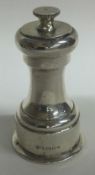 A silver pepper grinder. London 1970. By Mappin & Webb.