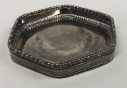 OMAR RAMSDEN: A silver dish of shaped form. London 1931.